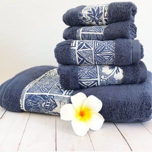 Handmade Polynesian Print Towel Set